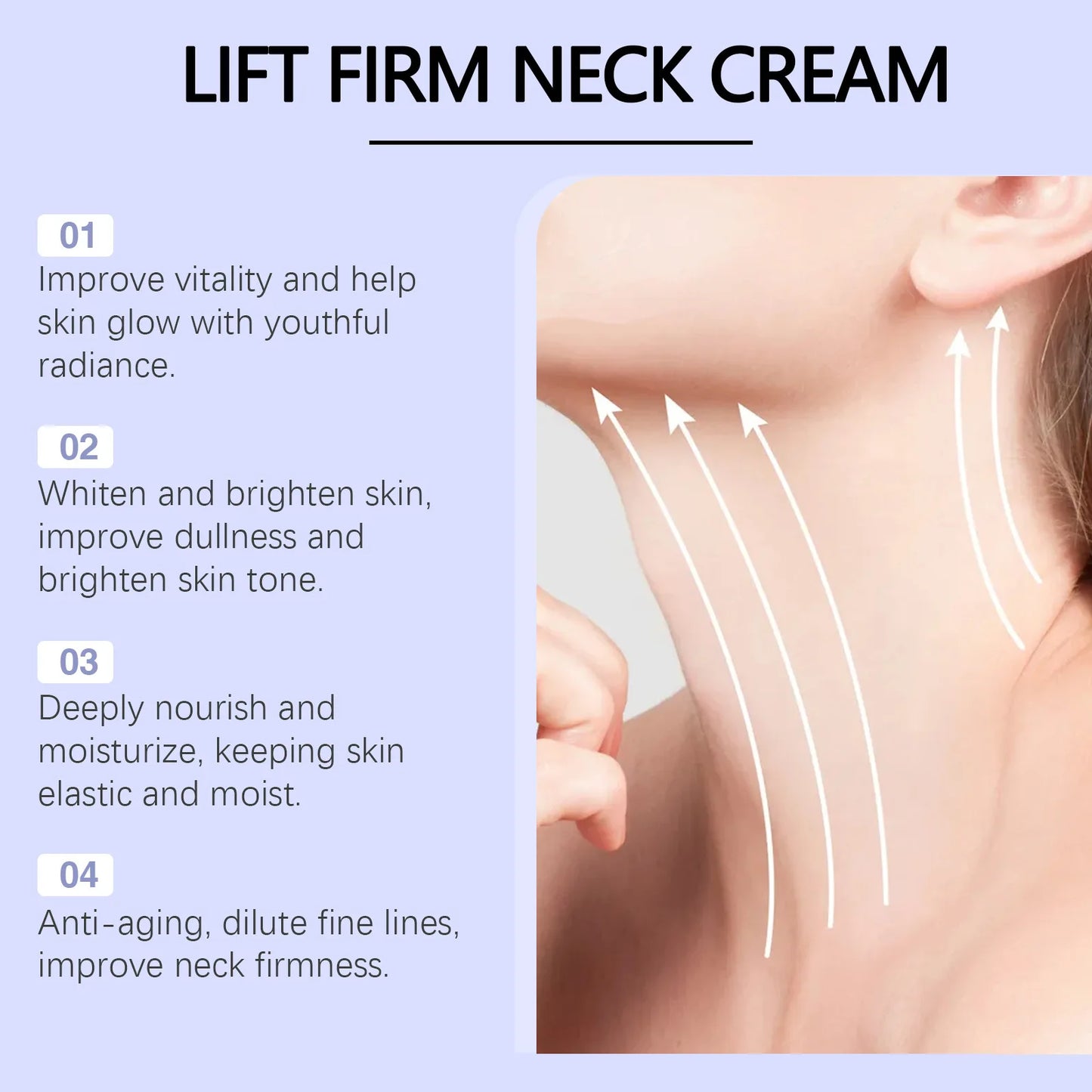 Tighten Lift Neck Cream Reduce Fine Lines Brightening Firming Nourish Smoothing Lasting Moisturize Neck Rejuvenation Care Lotion